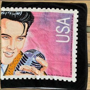 Vintage 1992 Elvis Presley Stamp Renaissance Shower Beach Towel Collectible